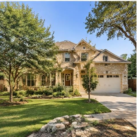 A modest single-story family home in Cedar Park