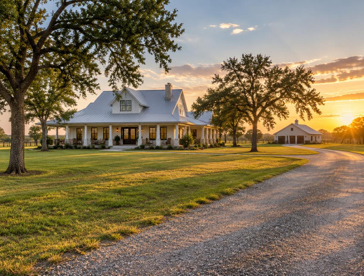 A country home on open acreage near Needville