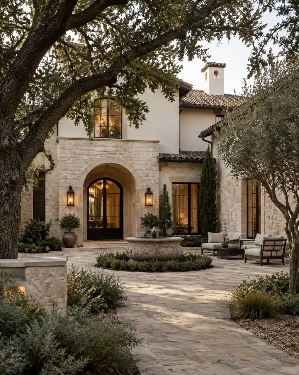 Mediterranean-inspired courtyard home in San Antonio
